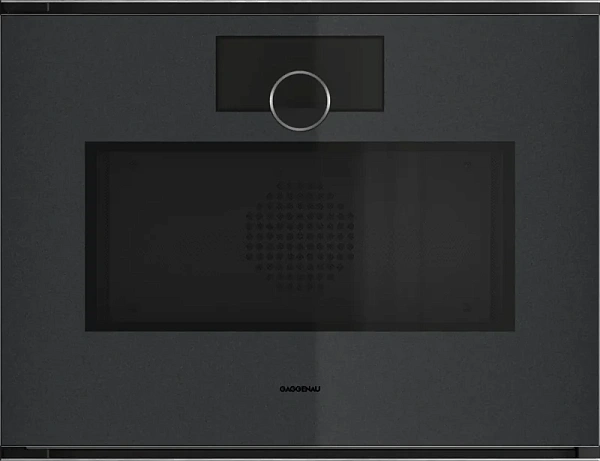 Gaggenau GM251100 — Комбинированный духовой шкаф с микроволнами Петли двери слева, отделка Gaggenau Onyx